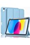 iPad 10th Generation Case (10.9 Inch, 2022) – Smart Case with Pencil Holder, Soft TPU Back, Auto Wake/Sleep Support – Azure Blue