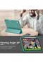 iPad 10th Gen Case with Pencil Holder, Soft TPU Back, Auto Wake/Sleep, Forest Green - 5