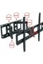 TV Stand/TV Wall Mount,Swivel and Tilt for Most 32-70Inch Flat Screen TV,Rugged TV Mount Articulating Dual Arms,Standard Load 66 Ibs - 7