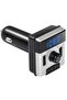 Bluetooth Car FM Transmitter with Fast Dual USB charger Hands free calling, Black, DZ- 595KWD