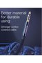 YAU14 1-Meter Nylon Braided 3.5mm Male-to-Male Audio Cable – Durable, Tangle-Free Design - 3