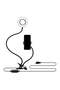 Universal Selfie Ring Light with Flexible Mobile Phone Holder – Black, 65x9cm, Adjustable Stand