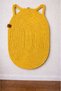 Yellow Color 100% Organic Jute Rope Stitched Cat Scratching Mat Natural Non-Disassembled Pet-Friendly / Can Be Hanged - 2