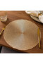 Round Silver-Gold American Service Plate 38 cm Set of 6 Dining Table Placemats - 2