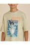 Senior Boys Green Goku Oversized T Shirt - 4