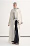 Polka Dot Pattern Floş Shawl White - 5