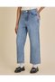 Senior Girls Studded Wide Leg Jeans