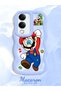 Vivo Y19E Compatible Case Camera Protector Blue Silicone Couple Phone Case Mario Pattern - 2