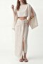 Beige Textured Pareo Set - 3