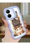Vivo Y36 4g Compatible Case Camera Protector Blue Silicone Couple Phone Case Cat Pattern