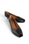 Jerry Genuine Leather Open Toe Heeled Shoes