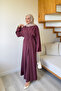 Molly Nelly Women's Front Tie Oversize Modal Dress - 6