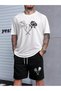 Unisex Oversize Shorts Set Short Sleeve T-Shirt Comfortable Fit Summer Casual Sports