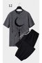 Unisex Oversize Shorts Set Short Sleeve T-Shirt Comfortable Fit Summer Casual Sports