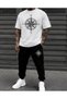 Unisex Oversize Shorts Set Short Sleeve T-Shirt Comfortable Fit Summer Casual Sports