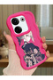 Tecno Camon 20 Pro 4g Compatible Case Camera Protector Red Silicone Couple Phone Case Girl Pattern