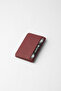 Genuine Leather Unisex – Slim Design Multi-Compartment Card Holder - 2525 - Burgundy/Navy Blue - 6