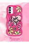 Samsung Galaxy A13 5g Compatible Case Camera Protector Red Silicone Couple Phone Case Floral Pattern - 2