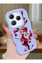 Infinix Hot 40 Compatible Case Camera Protector Blue Silicone Couple Phone Case Floral Pattern