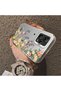 Redmi Note 12 Pro 5g Compatible Silicone Edge Hard Back Case Couple Phone Case with Floral Pattern - 4