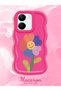 Vivo Y36 5g Compatible Case Camera Protector Red Silicone Couple Phone Case Flower Pattern - 2