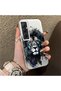 Realme C65 Compatible Silicone Edge Hard Back Case Couple Phone Case with Lion Pattern - 3