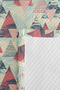 Geometric Pink Young Room Single Pique Set - Tropical Mint 160X220 cm Quilted Bedspread - 7