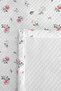 Floral White Modern Pique Set - Pink Gray Minimal Single Quilted Bedspread 160X220 cm - 7
