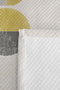 Geometric Yellow Gray Young Room Single Pique Set - Minimal 160X220 cm Quilted Bedspread - 7