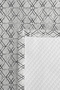 Gray Geometric Young Room Single Pique Set - Anthracite Minimal 160X220 cm Quilted Bedspread - 7