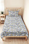 Rainbow Cloud Girl's Pique Set - Starry Yellow Lilac Baby Room Bedspread - 160X220 cm - 4