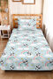 Panda Rainbow Boy's Room Single Pique Set - Pastel Clouds 160X220 cm Bedspread - 5