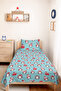 طقم سرير مفرد للأولاد من Penguin Blue - غطاء سرير بنمط شتوي مقاس 160x220 سم - 6