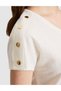 Ecru Comfort Fit V-Neck T-Shirt 50323604-Vr019 - 6