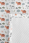 Cute Colorful Lambs Children's Room Single Pique Set - Gray Orange 160X220 cm Bedspread - 7