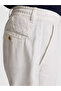 Ecru Relax Fit Waist Lace-Up Linen Blend Canvas Trousers 50321088-Vr019 - 6