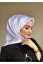 Evening Dress Janjan Shiny Satin Textured Hijab Evening Dress Chiffon Shawl - 2