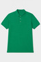 Men's Polo Neck T-Shirt 100% Cotton Green Regular Fit - 2