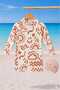 Boy's Long Sleeve Back Zipper Shorts Jumpsuit Swimsuit and Cap Set - 4