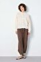 Women's Drawstring Muslin Shirt Natür 31146 - 8