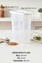 12 Pieces White Food Storage Containers (6 and 4 Liters) Pantry Box Luxury Stylish Box Dowry Set - 6