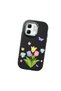 Infinix Hot 50I Compatible Case Camera Protector Black Silicone Couple Phone Case with Floral Pattern - 3
