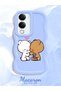 Vivo Y29T 5g Compatible Case Camera Protection Blue Silicone Couple Phone Case Cute Pattern - 2