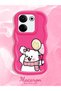 Tecno Camon 20 Compatible Case Camera Protector Red Silicone Couple Phone Case Cat Pattern - 2