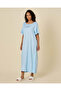 Women Pale Blue Rayon Nightgown - 4