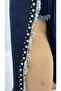 Plus Size Denim Stoned Pencil Skirt - 5