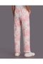 Senior Girls White And Pink Printed Trouser - 3