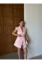 85 cm Long Vest Oversized Gold Buckle Belted Shoulder Pad Piece Elegant Oversized Vest - 6