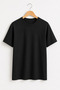 Men's Lycra Camisole Relaxed Fit Basic T-Shirt – Black
