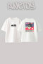 Central Cee_68 Design Printed Oversize White T-Shirt